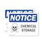 Signmission Chemical Storage Sign, Vinyl Decal, 10in W x 7in L, 2PK OS-2PACK-NS-D-710-L-10571 - alternate 1